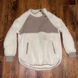 White Birch Sherpa pullover